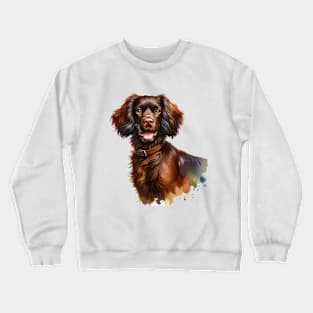 Boykin Spaniel Watercolor - Beautiful Dog Crewneck Sweatshirt